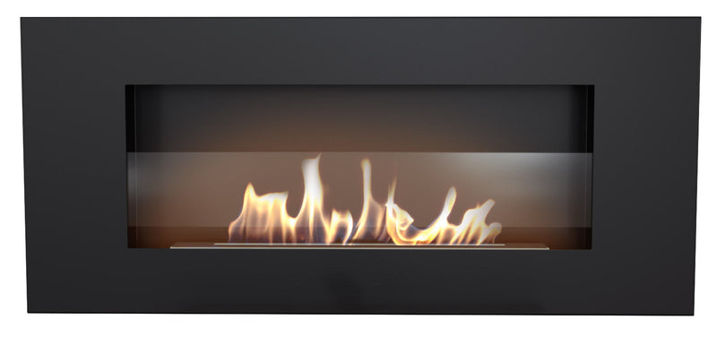 Camino a Bioetanolo da Parete 90x40 cm con Vetro o Senza Vetro Flig Kansas City