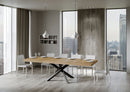 Tavolo Allungabile 160-420x90x77 cm Volantis Premium Quercia Natura Telaio Antracite 
