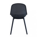 Sedia da Giardino Vichy 55x46,5x85 h cm in Plastica Antracite