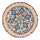 Centrotavola da Cucina Ø40xh4 cm in Ceramica Multicolor