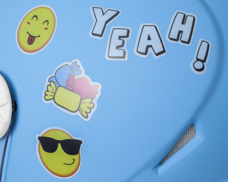 Casco Demi-Jet per Bambini Visiera Lunga CGM Varadero Smile 206S Azzurro Opaco