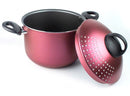 Pentola Pastì in Alluminio Ø 20 cm Antiaderente Induzione Coperchio Colapasta Silex Onion