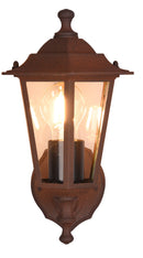 Applique da Esterno Attacco E27 in Alluminio Ruggine 