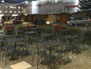 Set 4 Sedie da Giardino 42x54x85 cm in Acciaio RD Italia Fiona Antracite