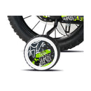 Bicicletta per Bambini 14" BMX Freni Caliper e Stabilizzatori in Acciaio Hi-Ten Verde