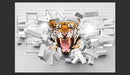 Fotomurale - Tiger Jump Carta Da Parato Erroi