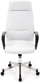 Poltrona da Ufficio Direzionale in Similpelle Sake Bianca