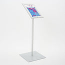Espositore a Leggio con Piantana 29x47,7x2,3 cm in Alluminio Porta Menù Silver