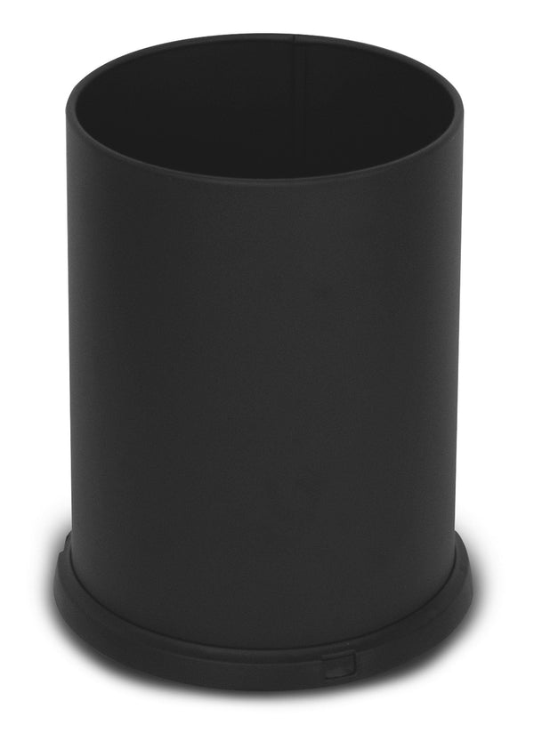 sconto Pattumiera Gettacarte Ø25xh34 cm da Interno In Acciaio Verniciato Nero