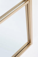 Specchio con Cornice Window Nucleos Oro in Metallo