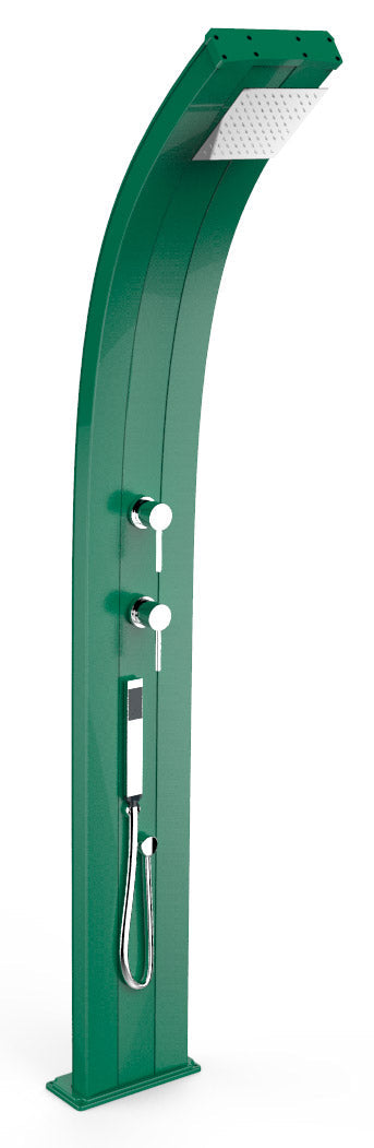 Doccia Solare da Esterno Giardino 40L Miscelatore e Doccetta Mobile Arkema Dada Verde sconto