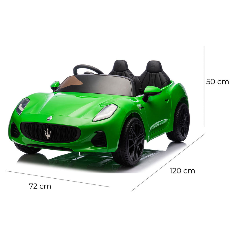 Macchina Elettrica per Bambini Licenza Maserati Folgore 12V Verde  
