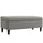 Cassapanca Pouf Contenitore Poggiapiedi 136 L 110x41x42 cm in Finta Pelle Adatta agli Animali Domestici Grigio