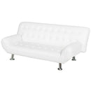 Divano Letto Prontoletto Zeus Rivestimento in Similpelle Bianco