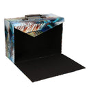 Scatola valigia piume pavone rettangolare cm 34x15xh24