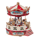 Carosello Natale con Luci Musica e Movimento 25 cm 