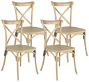 Set 4 Sedie 88x44x49 cm in Polipropilene Tortora