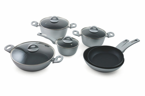 10-teiliges Kochgeschirr-Set aus Antihaft-Aluminium Villa d'Este Home Tivoli Silber prezzo