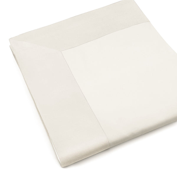 sconto Set aus Oberlaken und Kissenbezügen in Mitera Natural White Diamond Satin, verschiedene Größen