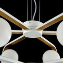 Lampada pendente Modern in Metallo Avola Bianco con Oro