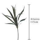 Set 4 Piante Artificiali di Aloe Altezza 115 cm Verde
