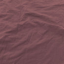 Set Lenzuola Sopra Sotto e 2 Federe Linea Water Washed Rosso Corallo