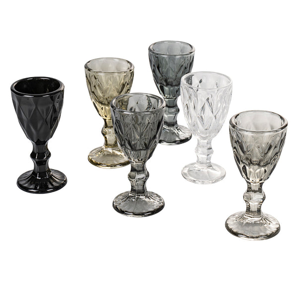 prezzo Set 6 Schnapsbecher Prisma Stones in Glas Villa d'Este Home Tivoli Grau