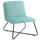 Poltrona Imbottita 55x69x68 cm in Velluto Verde