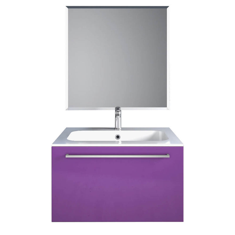 Mobile da Bagno sospeso Samoa 04 Laccato Lilla TFT