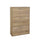 Scarpiera Salvaspazio 3 Ante Doppia Profondità 18 Paia 65x25x99,6 cm in Truciolare Nobilitato Rovere Sonoma