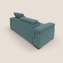 Divano Letto 3 Posti 240x100x95 cm in Tessuto Petrolio