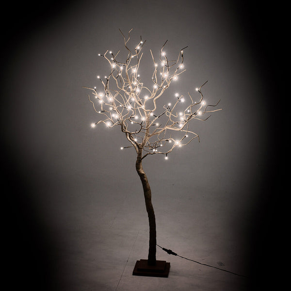 Leuchtender Weihnachtsbaum mit 78 LED warmem Licht 17x17xH123cm Adami Brown acquista