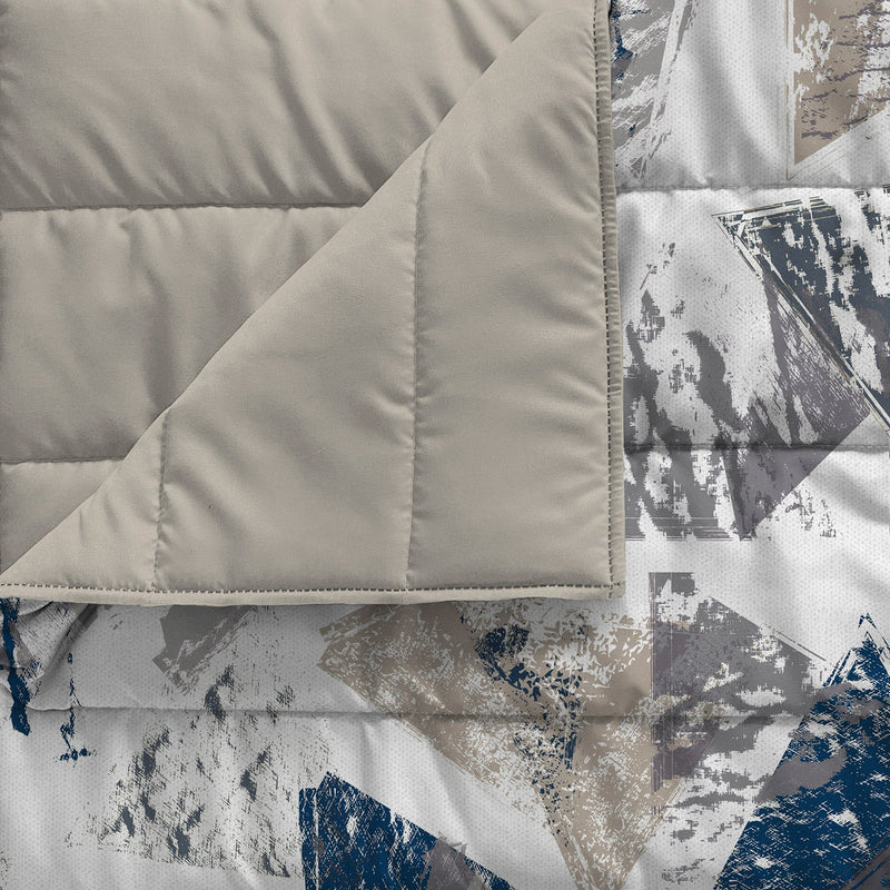 Trapuntino Estivo 100gr con Stampa in Microfibra Urban Blu Varie Misure