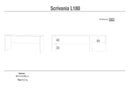 Scrivania 180x76x69 cm Cemento