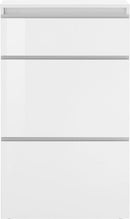 Scarpiera 2 Ante e 1 Antina a Ribalta 110x40x47,7 cm Magic Bianco Lucido