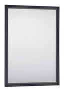 Specchio da Parete 34x45x1 cm in Plastica Elenor Nero oro