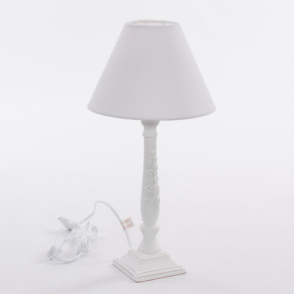 online Lampada da Tavolo Ø10xH36 cm in MDF Bianca