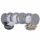 Servizio Piatti 18 Pezzi in Porcellana e Gres Multicolor Villa d'Este Home Tivoli Coco Walk