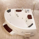 Vasca Idromassaggio Angolare 2 Posti Cromoterapia Vorich Katrin Bianca Varie Misure