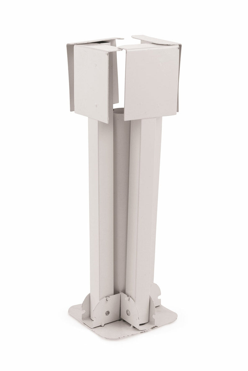 Base per Ombrellone da Giardino Pieghevole in Ferro Soriani Bianco