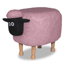 Sgabello Pouf Poggiapiedi per Bambini 63x36x42 cm Pecora Rosa Divina Home