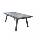 Tavolo Allungabile Seattle 205/265x105x75 h cm in Alluminio Taupe