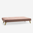 Divano Letto Clic Clac 180x81x77 cm in Tessuto Rosa