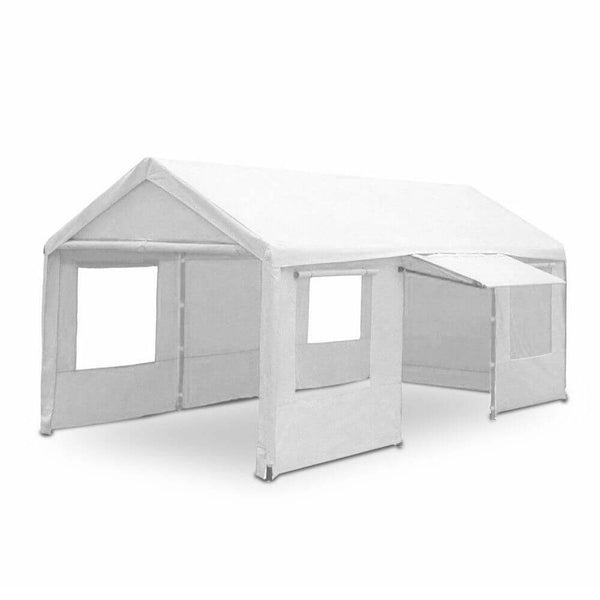 prezzo Garagenzelt 3x6m mit weißem Dach und Seitenplanen