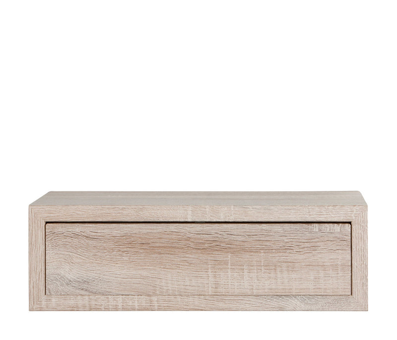 Mensola da Parete 1 Cassetto 45x13,4x23,7 cm in Fibra di Legno Lego Maxi Rovere Sagerau