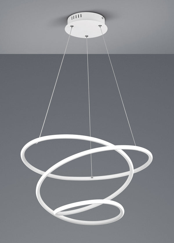 Lampada a Sospensione da Interno a LED SMD in Metallo Bianco Opaco prezzo