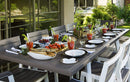 Tavolo Allungabile da Giardino 162-241x100,5x76,5 cm Keter Harmony Bianco e Grigio Scuro