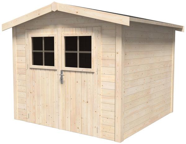 Casetta Box da Giardino per Attrezzi 2,63x2,50m Senza Pavimento in Legno Abete 19mm Mano-WS15-040 acquista