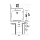 Lavello 48x48 cm Classic 