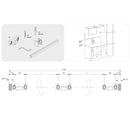 Portaposate da Appendere con Secchio in Acciaio Emuca Cromato